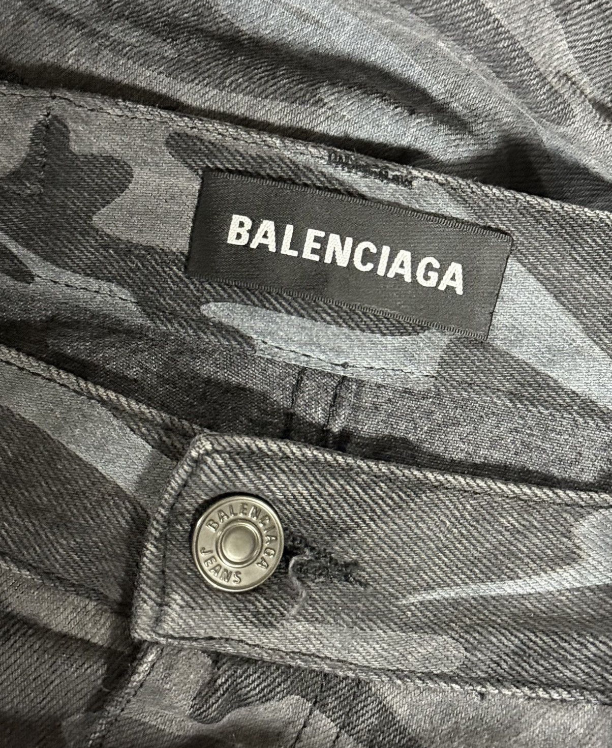 Balenciaga Skate Grey Camouflage Shorts