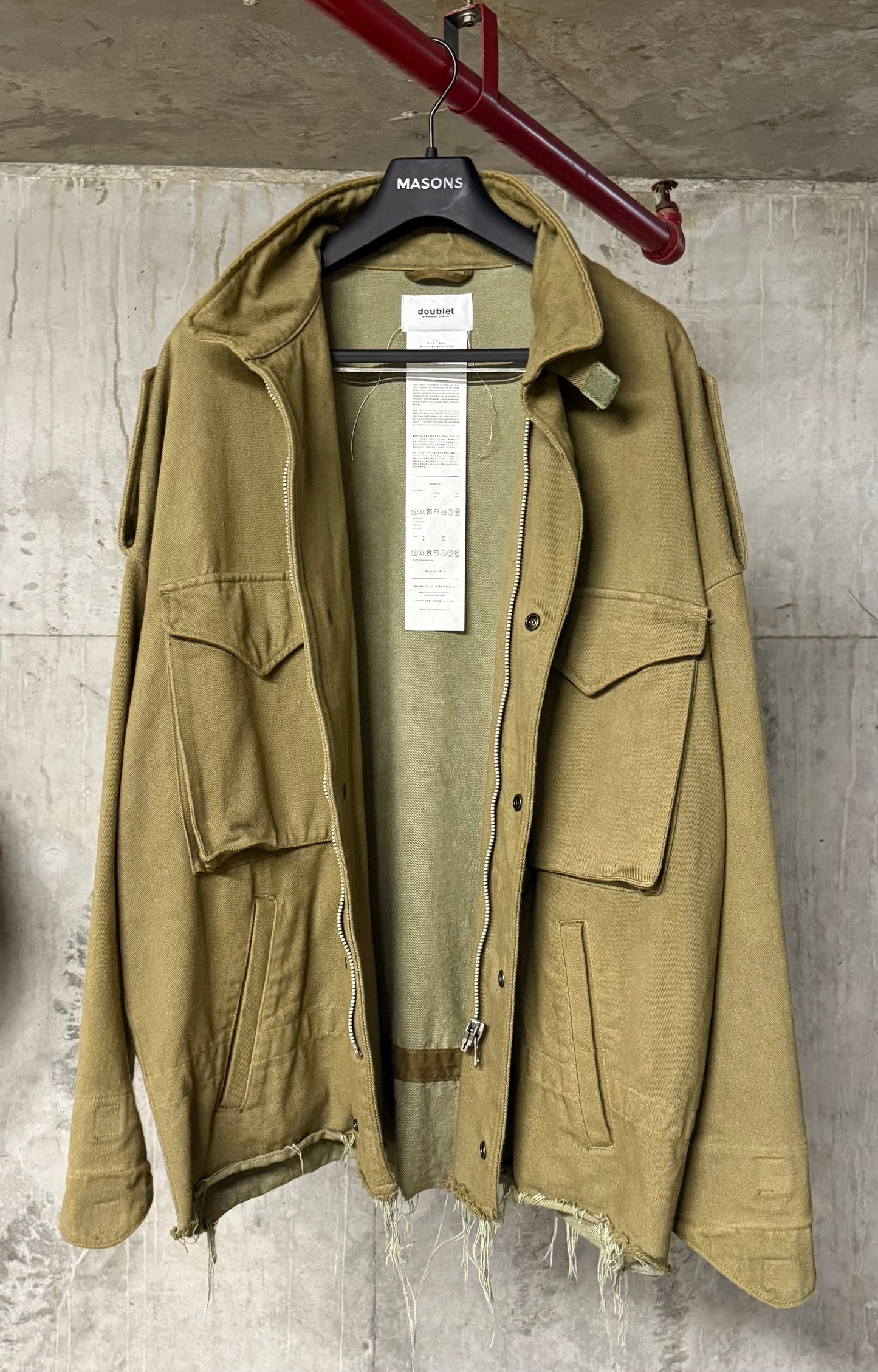 Doublet SS22 Silk Twill Military Blouson