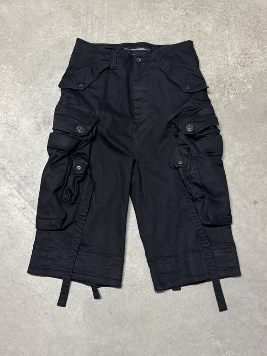 Julius SS24 Gas Mask Denim Cargo Short Pants