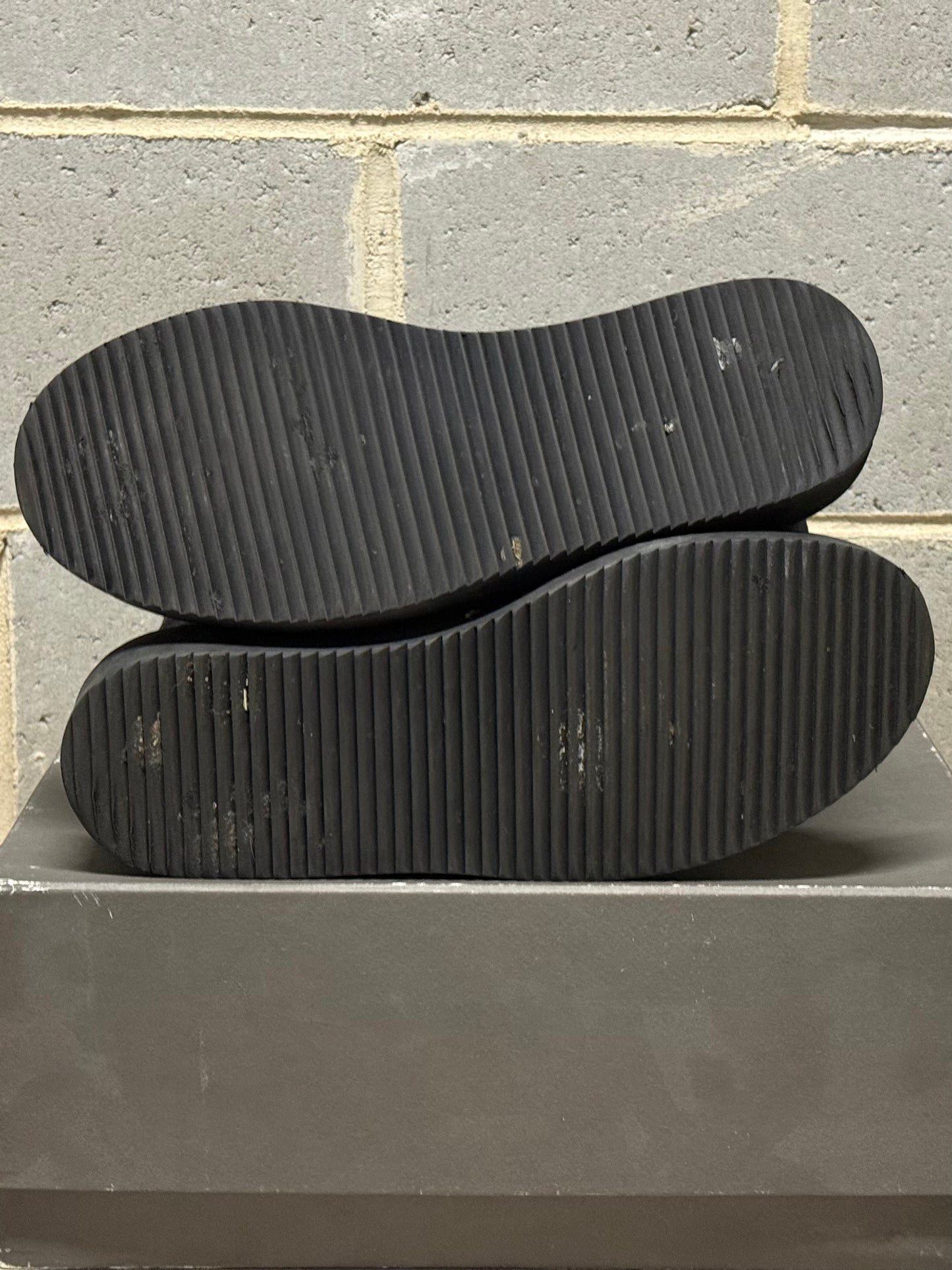 Rick Owens Suede Basket Creeper Mohawk Boots
