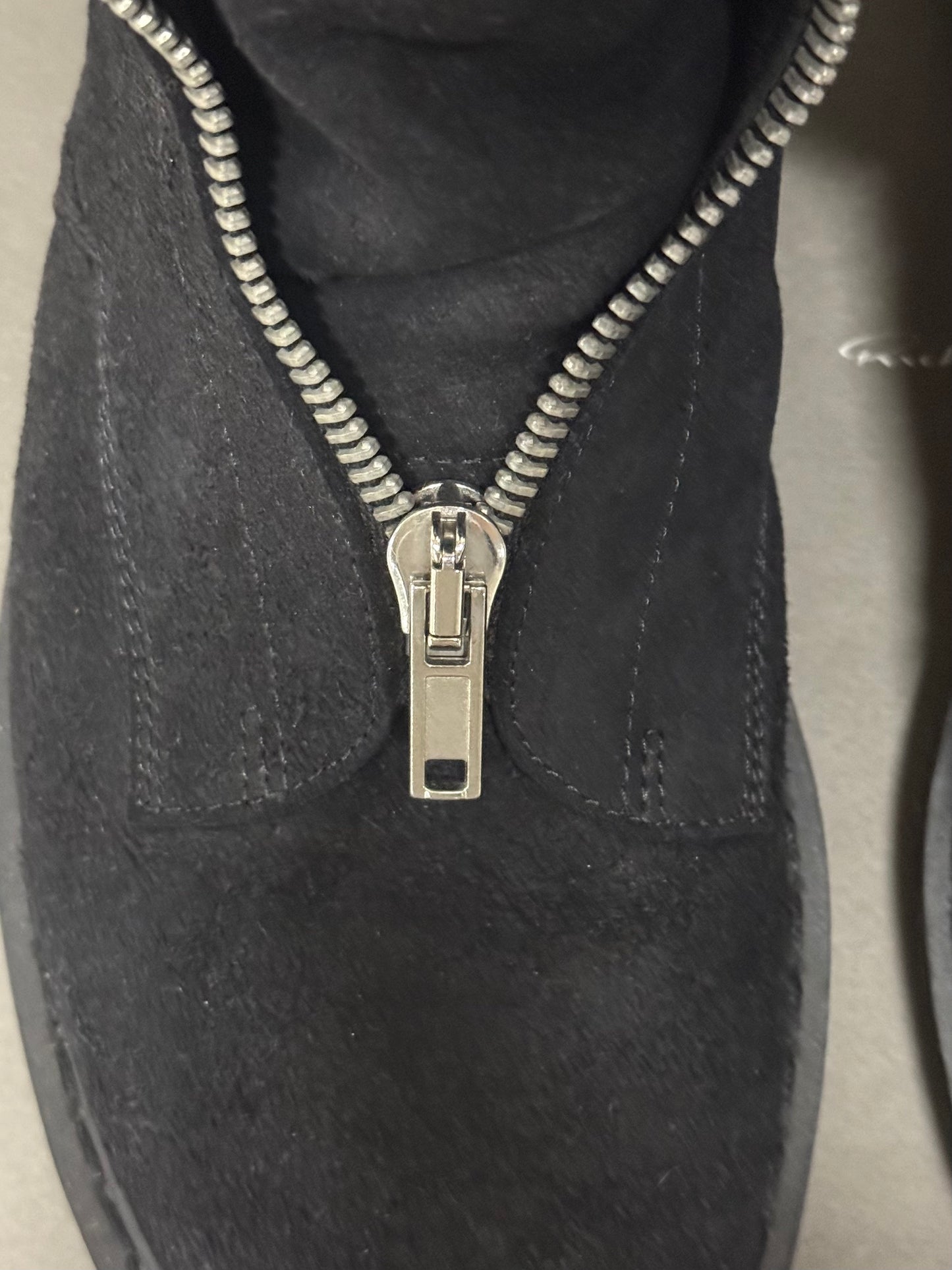 Rick Owens Suede Basket Creeper Mohawk Boots